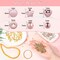2160 Pieces Gold Spacer Beads Set, Assorted Round Star Gold Beads for Bracelet Jewelry Making(Gold, Sliver, Rose Gold, KC Gold)